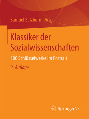 cover image of Klassiker der Sozialwissenschaften